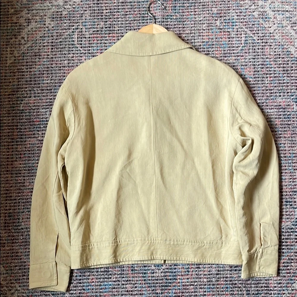 Zara Linen Blend Yellow Jacket - Picture 11 of 11